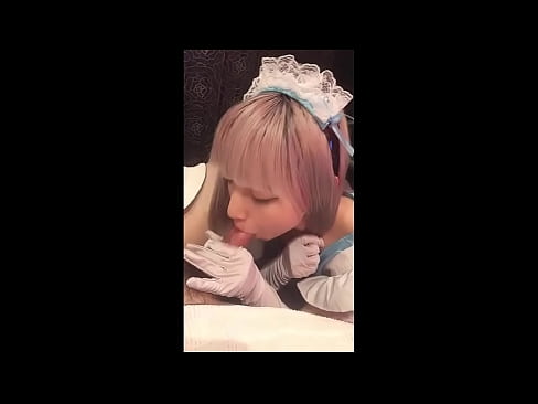 ❤️ 日本偶像[mayuka]，法国女仆装，第一部分，口交和用乳液打飞机 ❤️ Quality sex ❌️